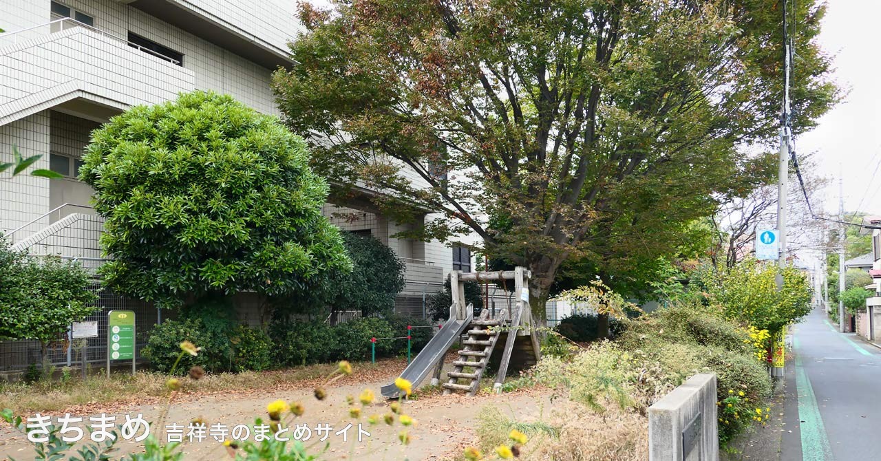 わんぱく公園の木製複合遊具