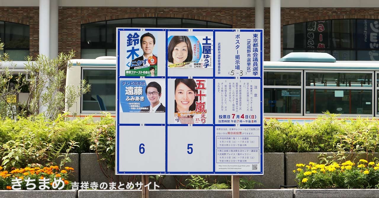 武蔵野市選挙区の候補者